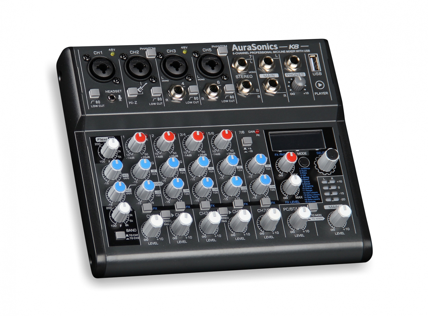 AuraSonics K8 компактный микшерный пульт в Ялуторовске