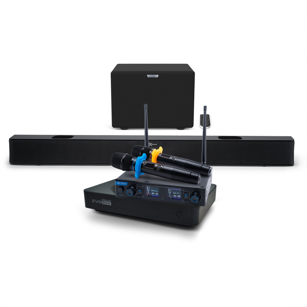 Hi-End караоке-система EVOBOX Premium + EvoSoundBar (саундбар с караоке) в Ялуторовске