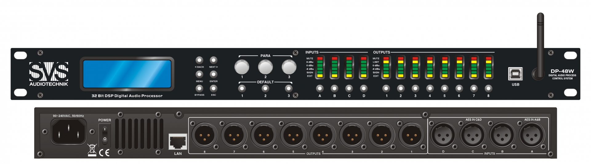 SVS Audiotechnik DP-48W Цифровой процессор: 4 входа 8 выходов в Ялуторовске