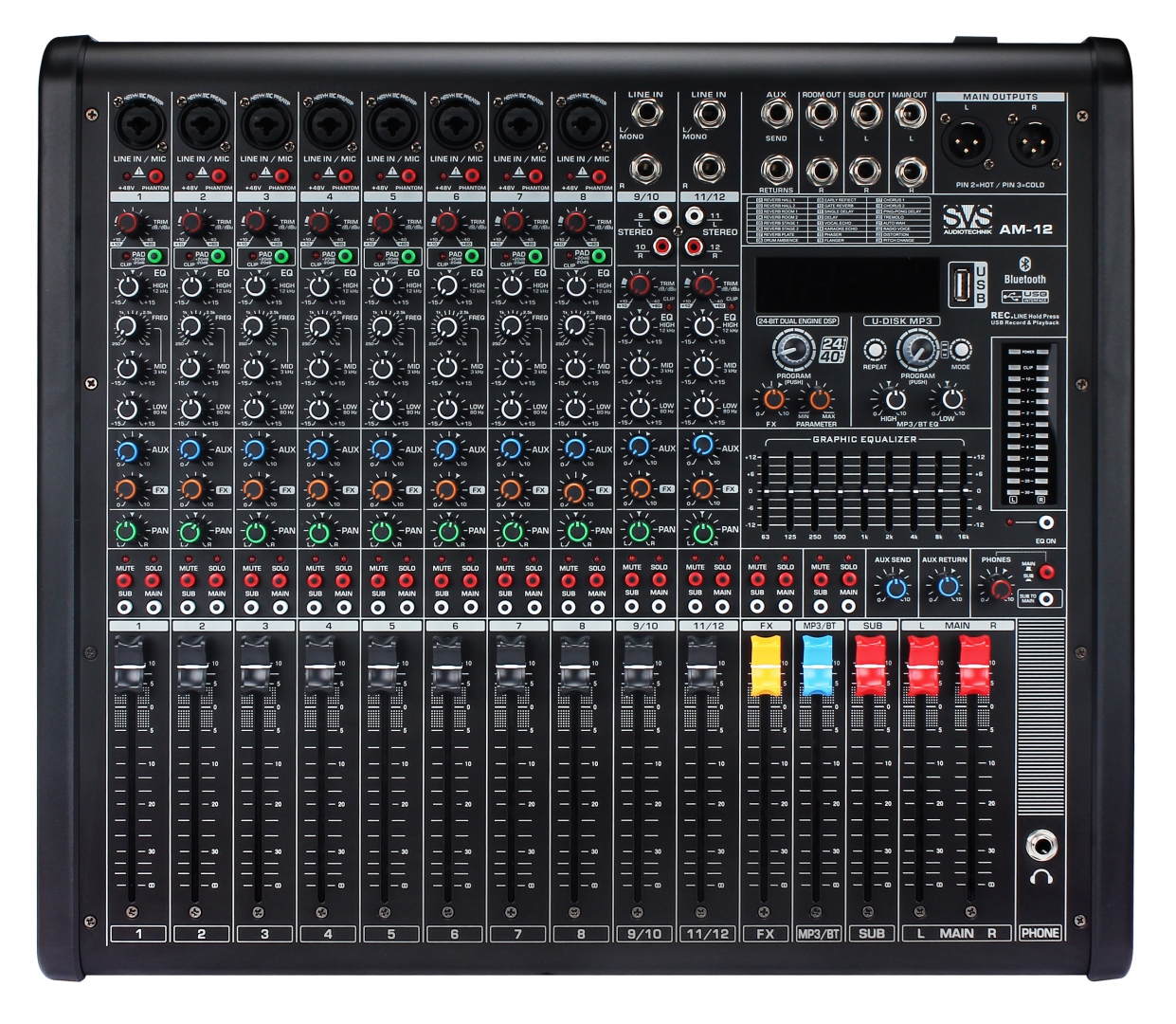 SVS Audiotechnik mixers AM-12 Микшерный пульт аналоговый, 12-канальный в Ялуторовске